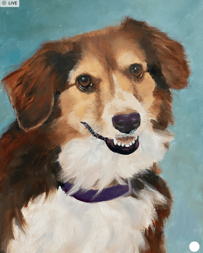 9x12 oil painting for customer