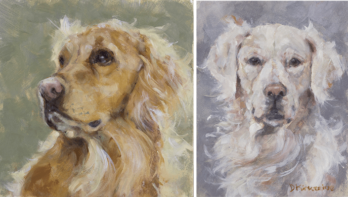 Golden Retriever + English Retriever Pet Portraits