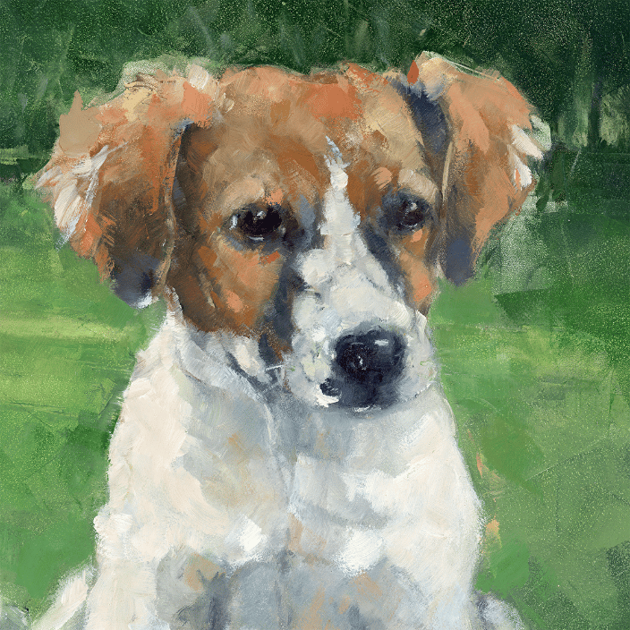 Pet Portrait Spaniel mix