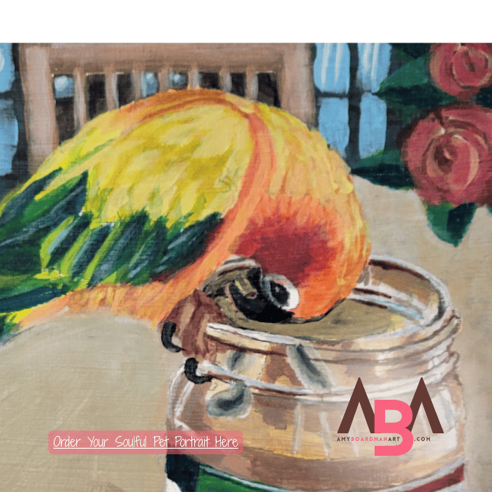 bird pet portrait