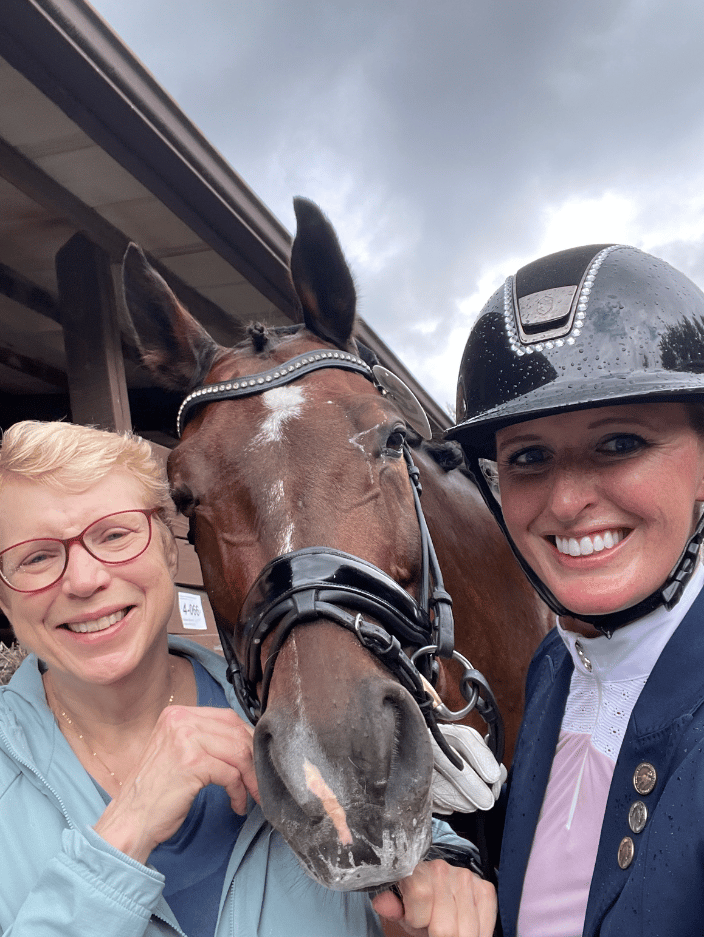 Cathy with Selfie and Adrain (clients)