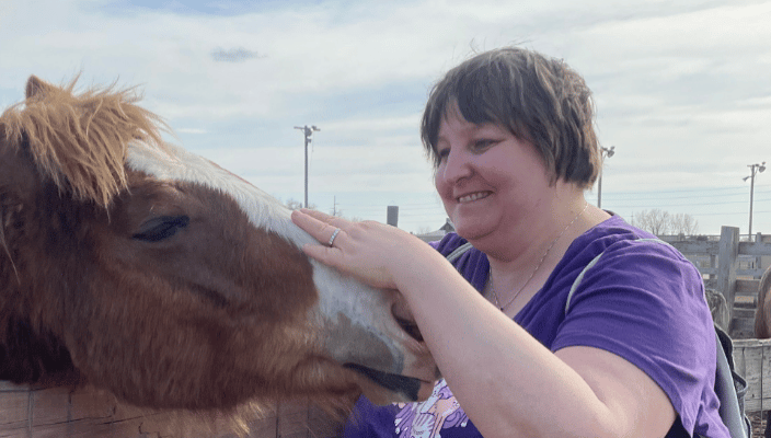 Tami Friday and Anthem the horse