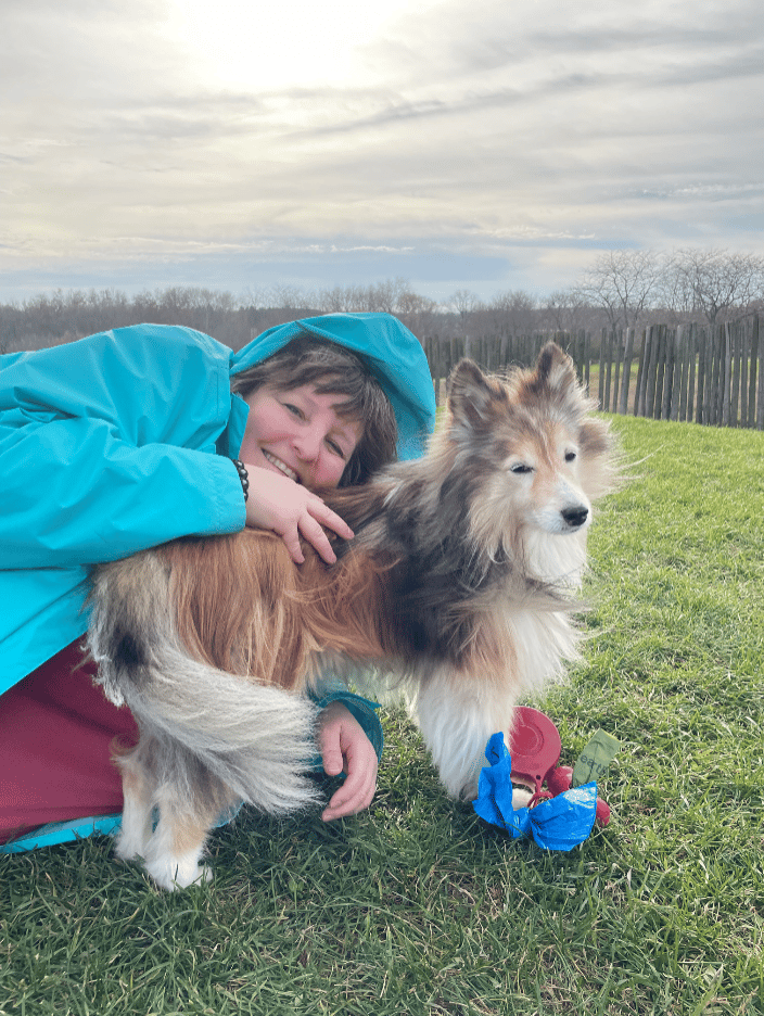 Tami Friday and Stewart the dog