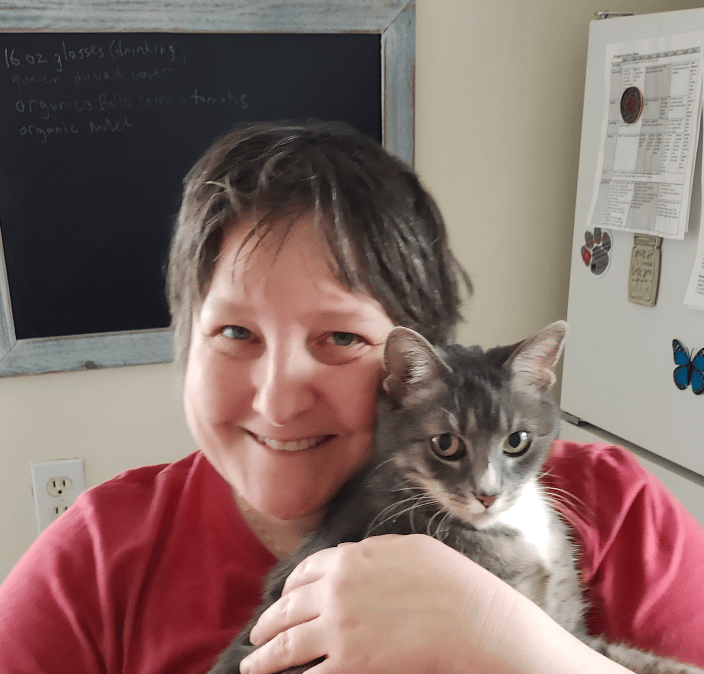 Tami Friday and Grayson the cat