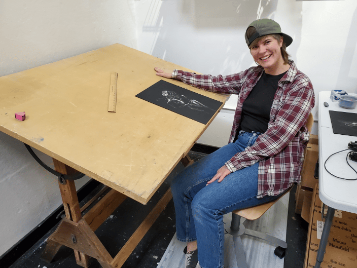 Me in my studio