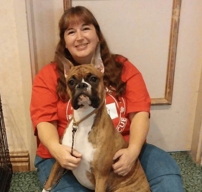 Trainer-Lisa Verdugo and her Boxer, Tilly