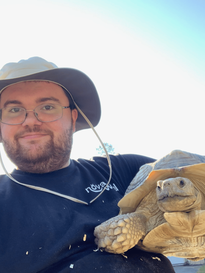 Cole and Turtle at Zoo