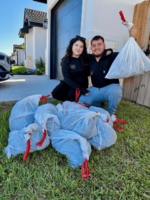 9 bags last minute cleanup  