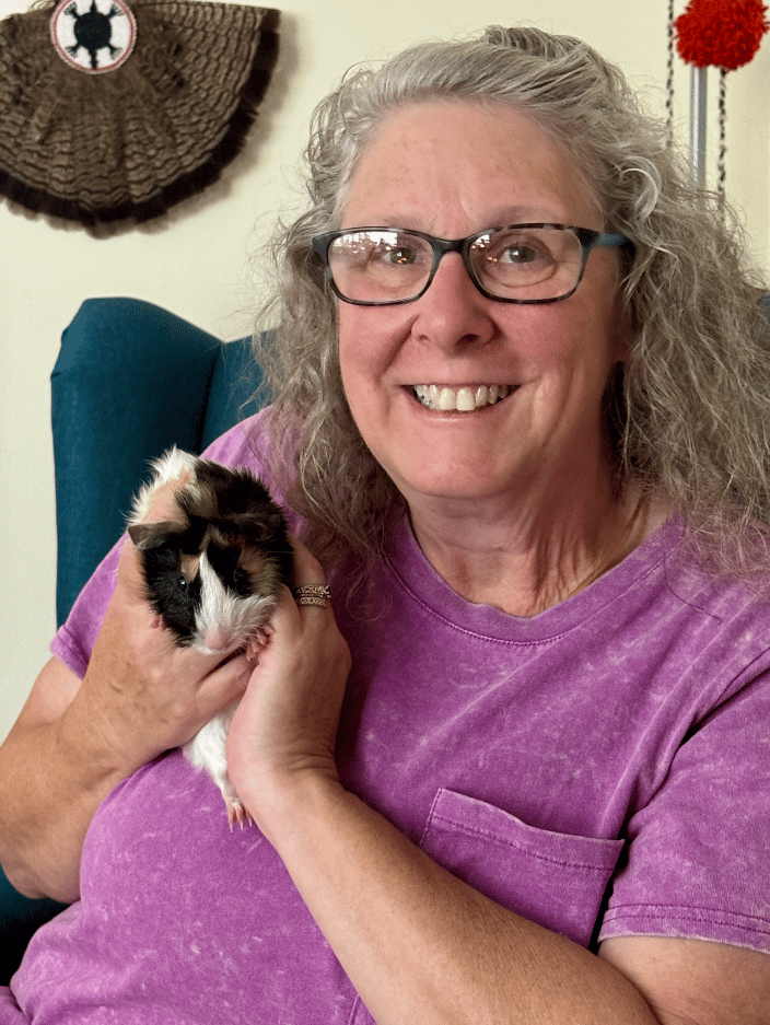 Giunea pig visited me in my office for a reading