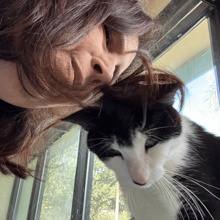 One of the cats I worked with at the shelter, Mr. Smith