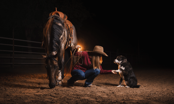 Lifestyle Shoot with one of our Rodeo Athletes and her companions
