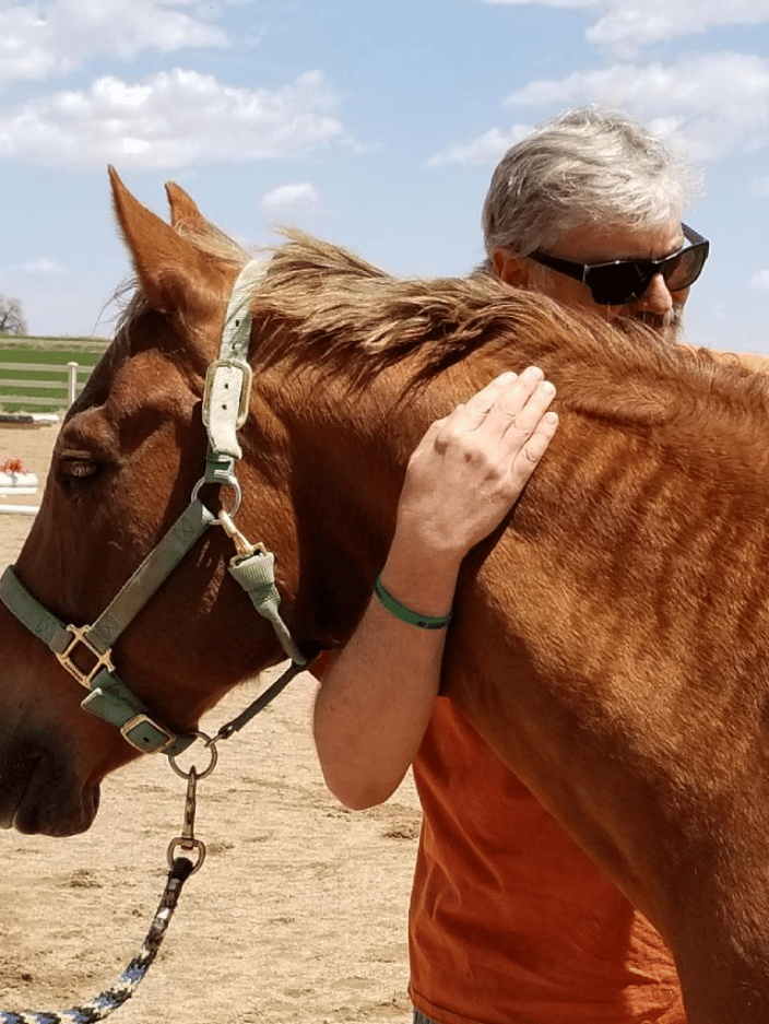 Me and Richey, a rescued horse