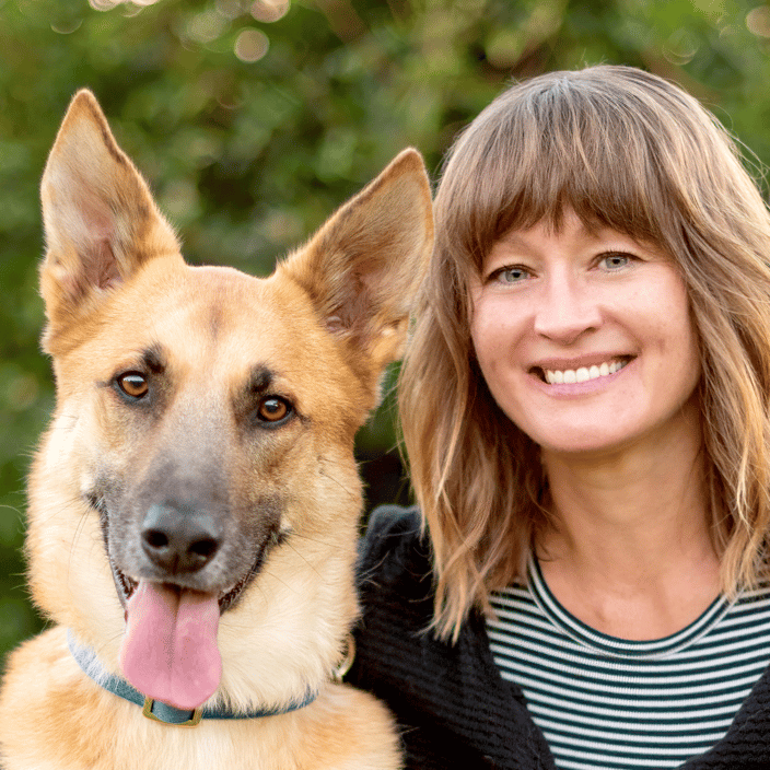 Lana and her dog Pollux
