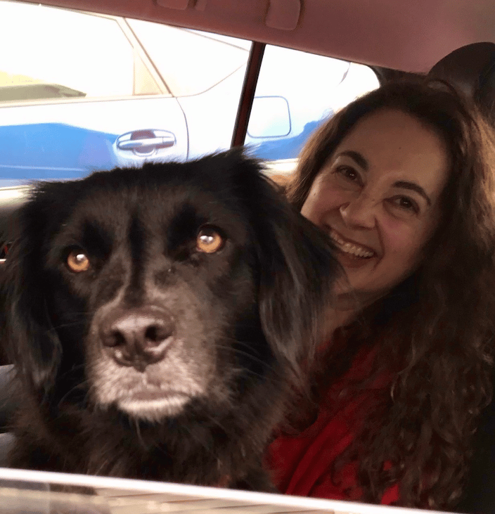 My beloved pup and me