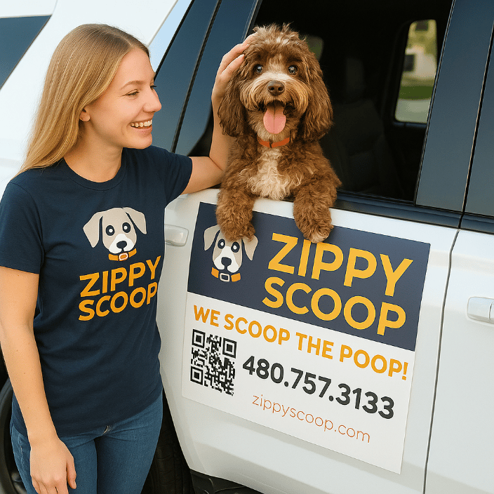 Scooper with Dog