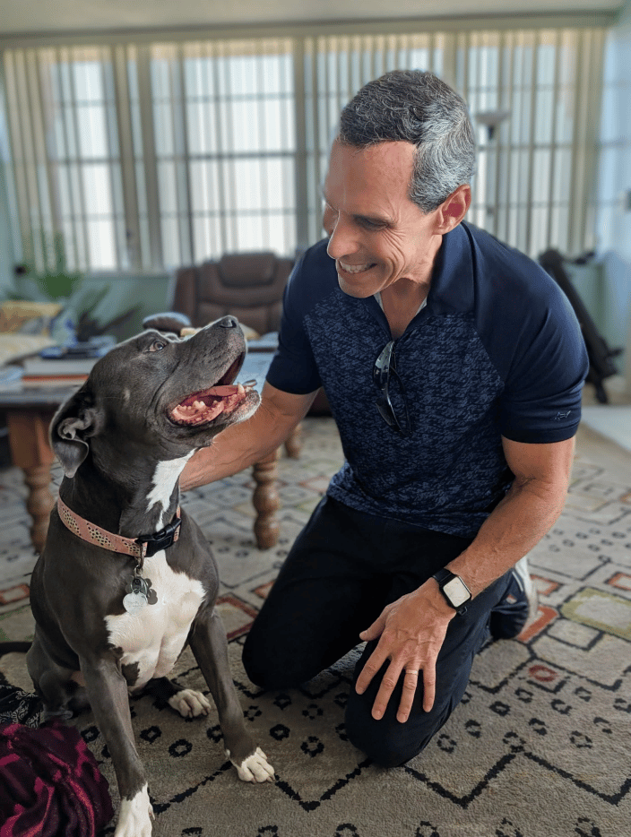 Me training a Pitbull