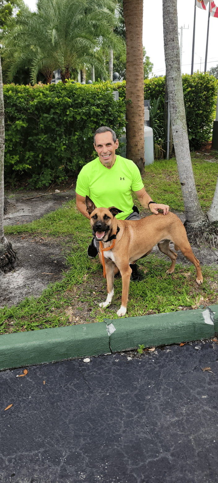 Me with reactive shelter dog