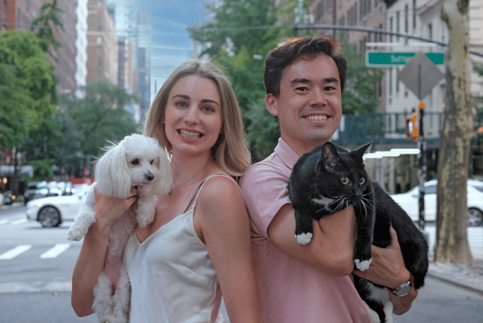 Ella and Mr. K, taking their mom and dad around NYC.