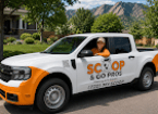 Scoop & Go Pros service truck, Front Range dog poop removal