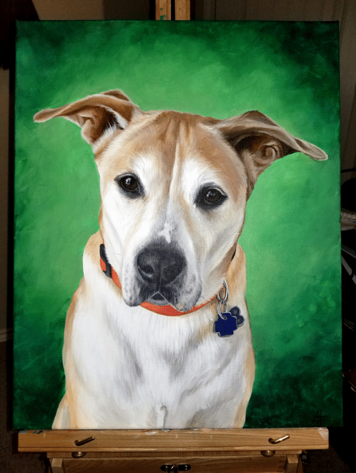 Pet Portrait Painting Example