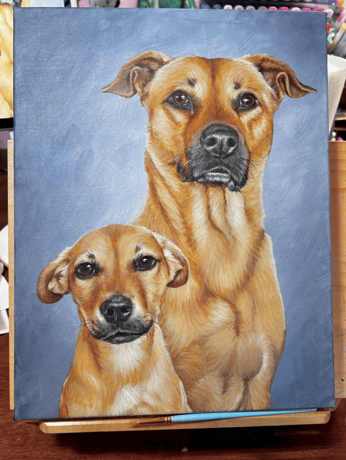 Pet Portrait Painting Example