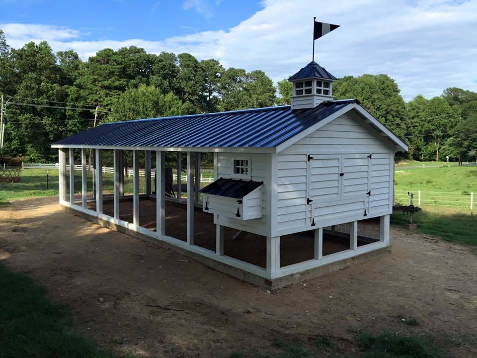 Custom commercial coop in Fearrington Village, NC